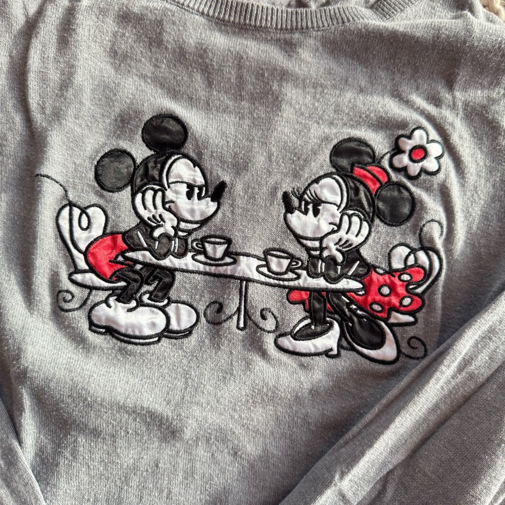 Vintage Valentines Minnie and Mickey Mouse Sweater